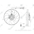 Radiador del ventilador de enfriamiento de automóviles para VW Polo